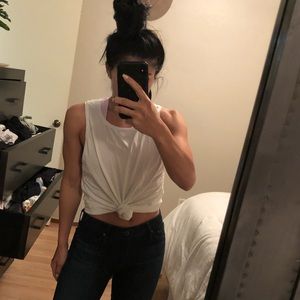 White Lululemon tank